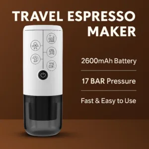 Tragbare USB-wiederaufladbare Camping-Kaffeemaschine