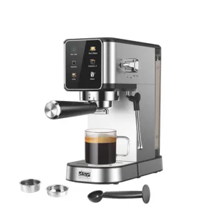 Halbautomatische Espressomaschine mit integriertem Mahlwerk