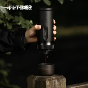 MHW-3BOMBER X-press58 Espressomaschine USB Tragbare elektrische Kaffeemaschine Reisekaffeemaschine für Camping mit Aufbewahrungstasche Kit