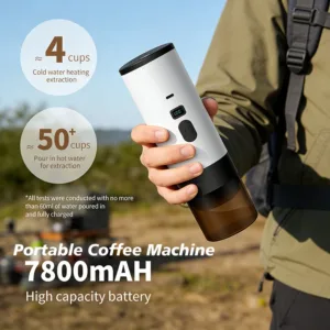 Elektrische Kapselkaffeemaschine für Camping