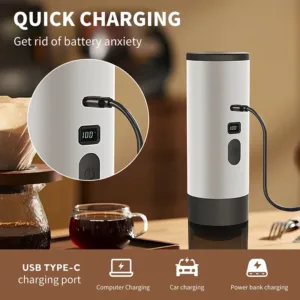 Elektrische Kapselkaffeemaschine für Camping